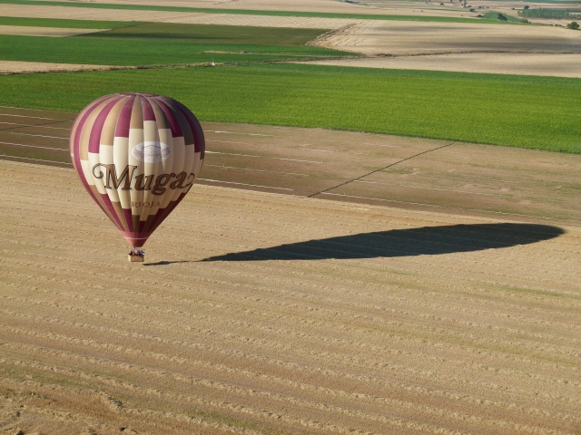 Aterrizaje del globo
